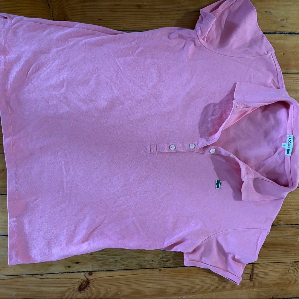 Lacoste Women’s Salmon Pink Polo Shirt